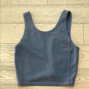 Lululemon Blue Ribbed Women's Tank Top